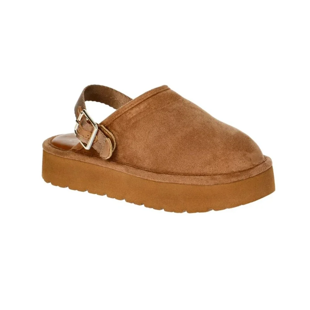 Madden NYC Youth Girls Platform Clog Faux Shearling Lining Size 4 NWT Chunky